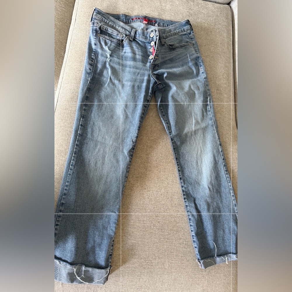 Lucky Brand Women's Cropped Blue Jeans